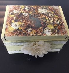 Ξύλινο Κουτί για διακόσμηση με Decoupage